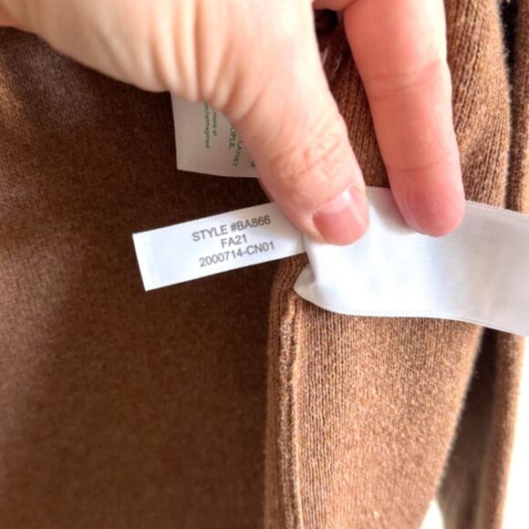 J. Crew Chelsea Sweater Blazer Open Front Cardigan - Camel Brown | Size M - Picture 5 of 6